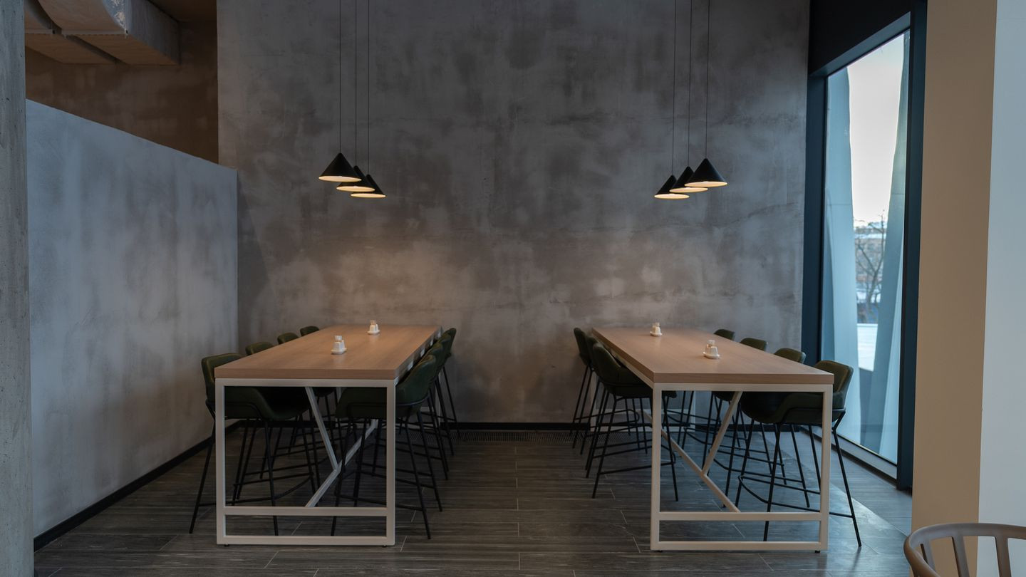 Столовая зона в БЦ "Земельный"