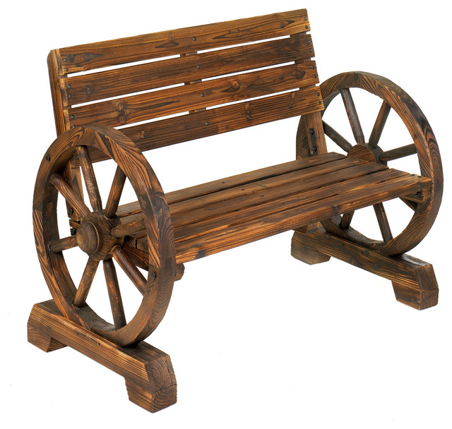 All J S Gifts And Treasures Wagon Wheel Bench View In Your Wagon Wheel Bench Rustic Outdoor Benches