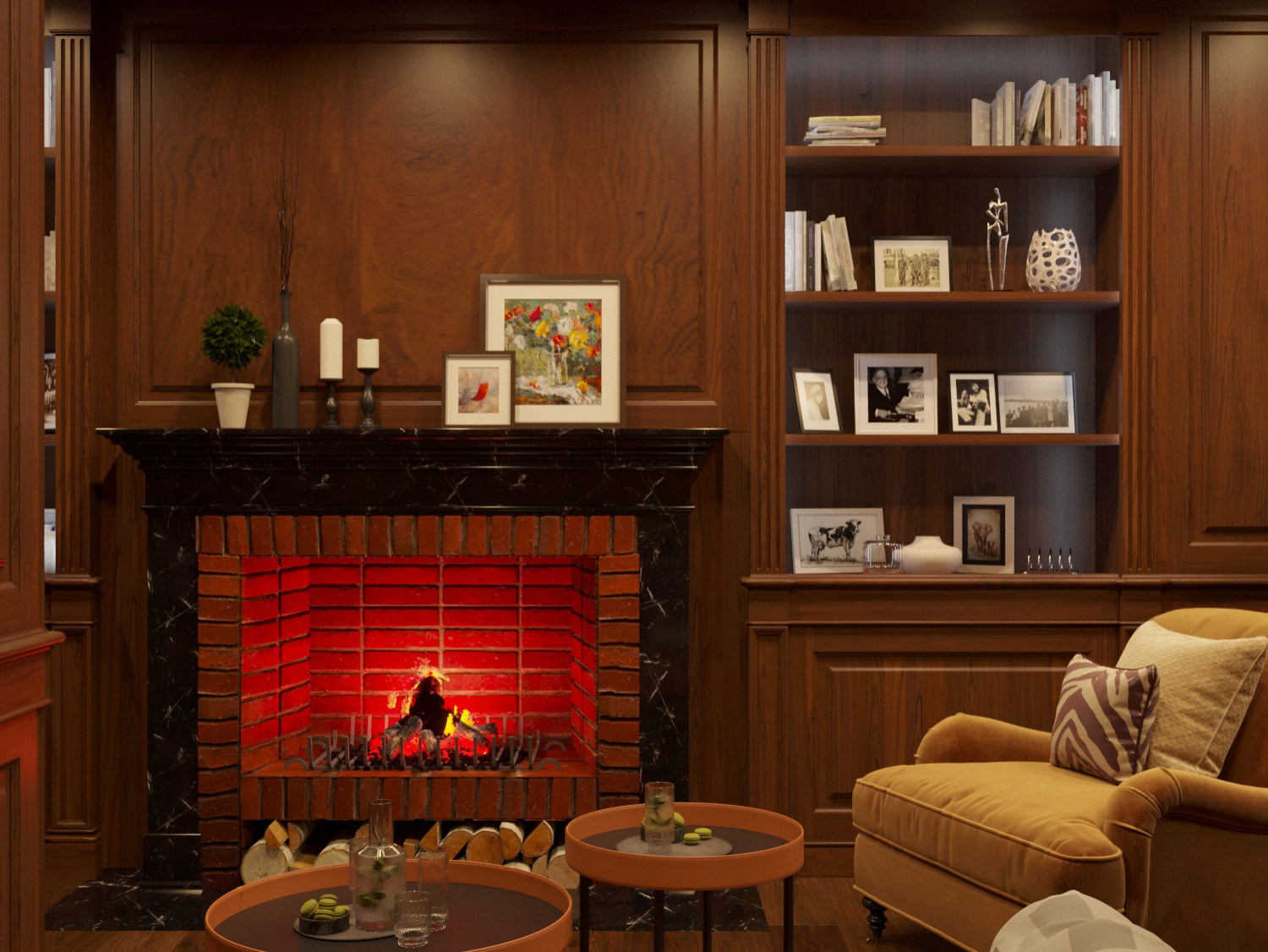 Кабинет в Английском стиле