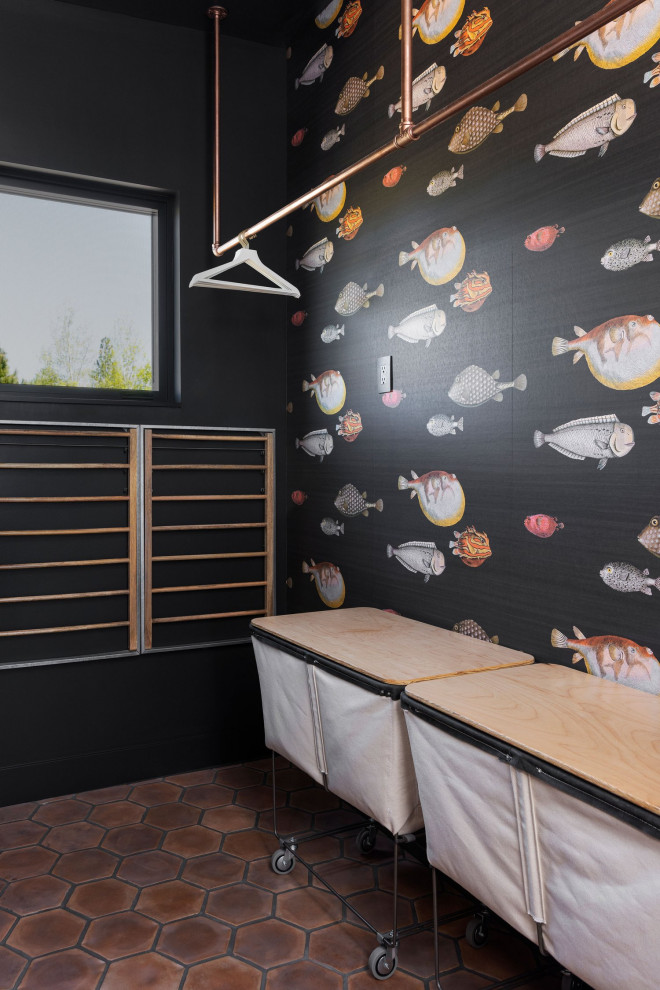 Modern Maximalist in Tetherow - Tropical - Laundry Room - Other - by ...