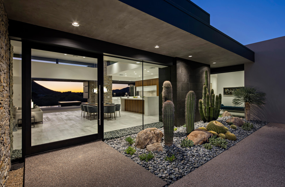 This is an example of a modern entryway in Phoenix.