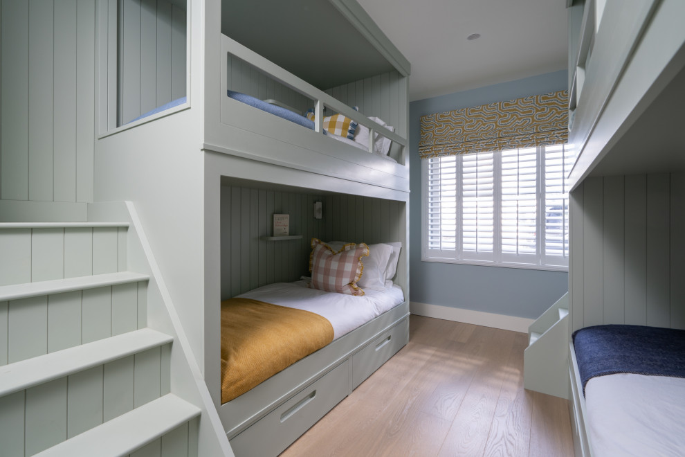 Photo of a beach style bedroom in Belfast.