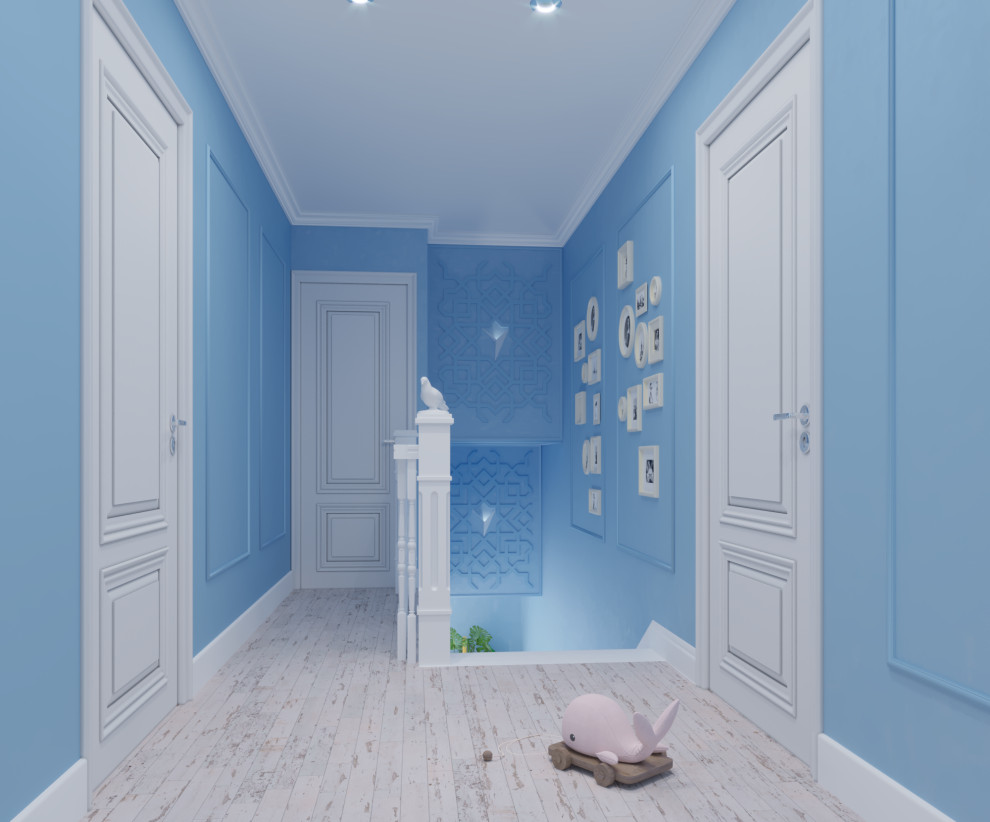 дизайн-проект 2-го этажа дома во Франции