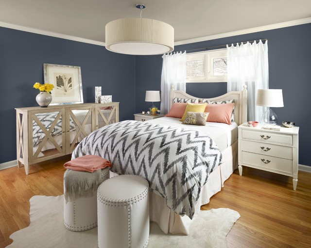 Benjamin Moore contemporaneo-dormitorio