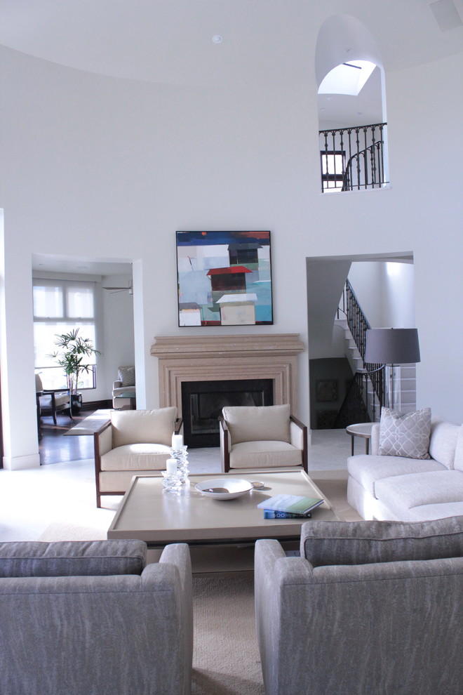 Design ideas for a transitional living room in Salt Lake City.