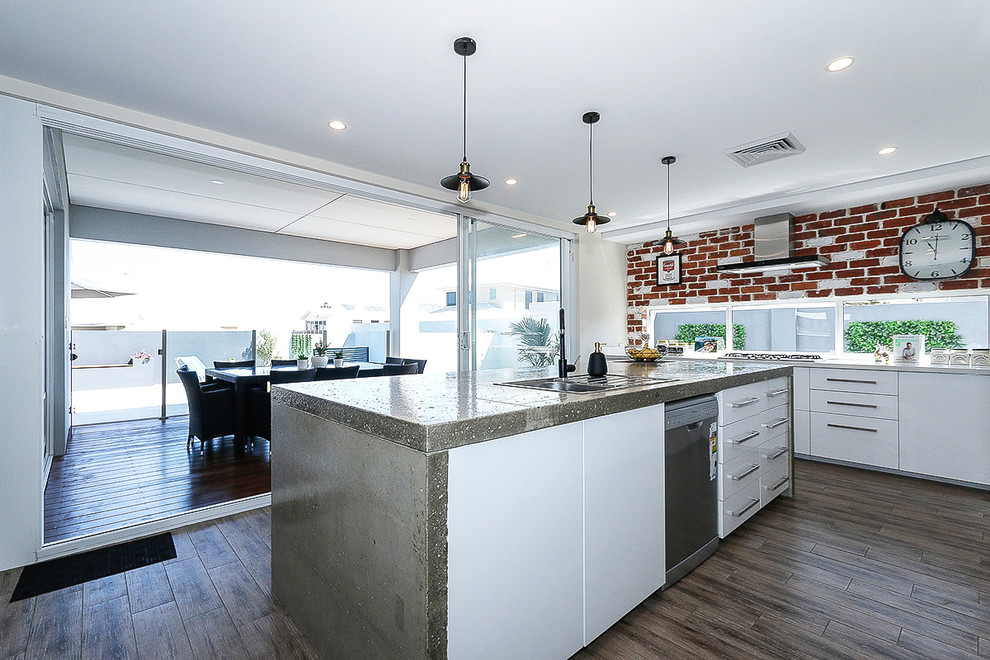 This is an example of a beach style kitchen in Perth.