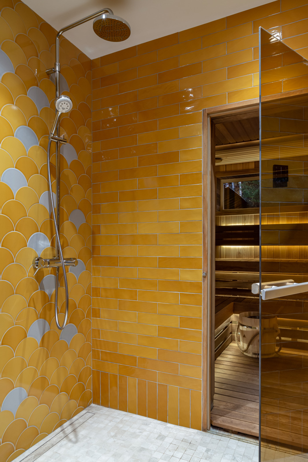 Современный банный дом 67 м² в Подмосковье