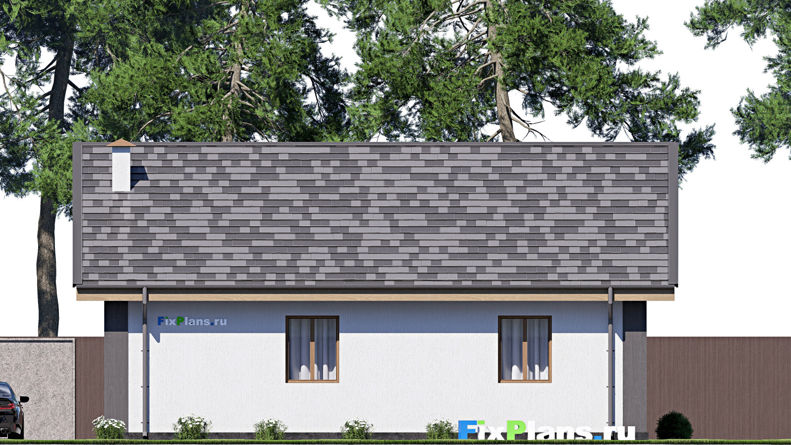 Проект одноэтажного дома 14х12м S113м2 F-17819