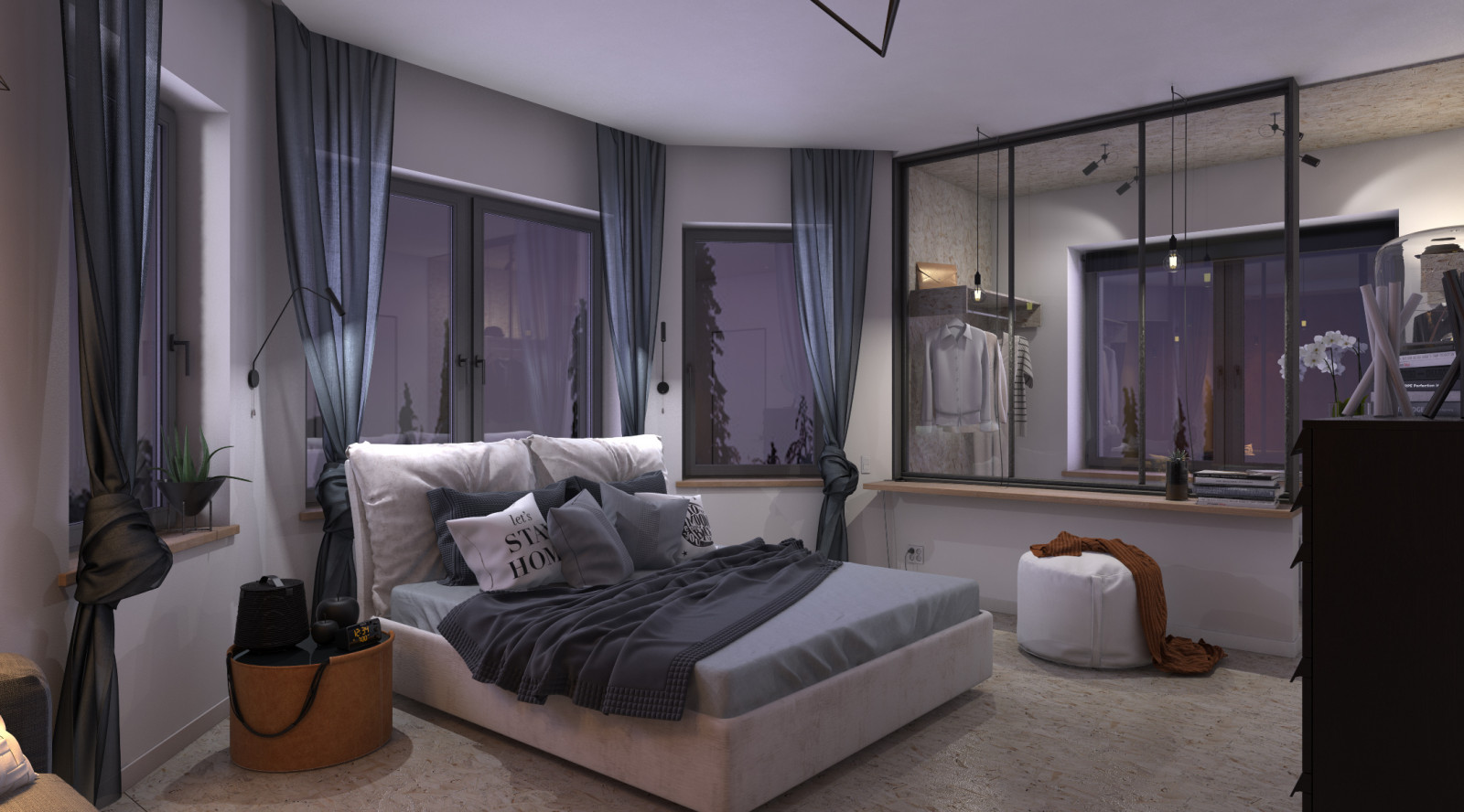 Спальня в загородном доме