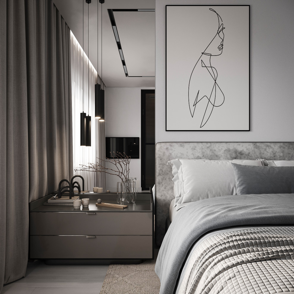 Дизайн интерьера мансардного этажа в частном доме.