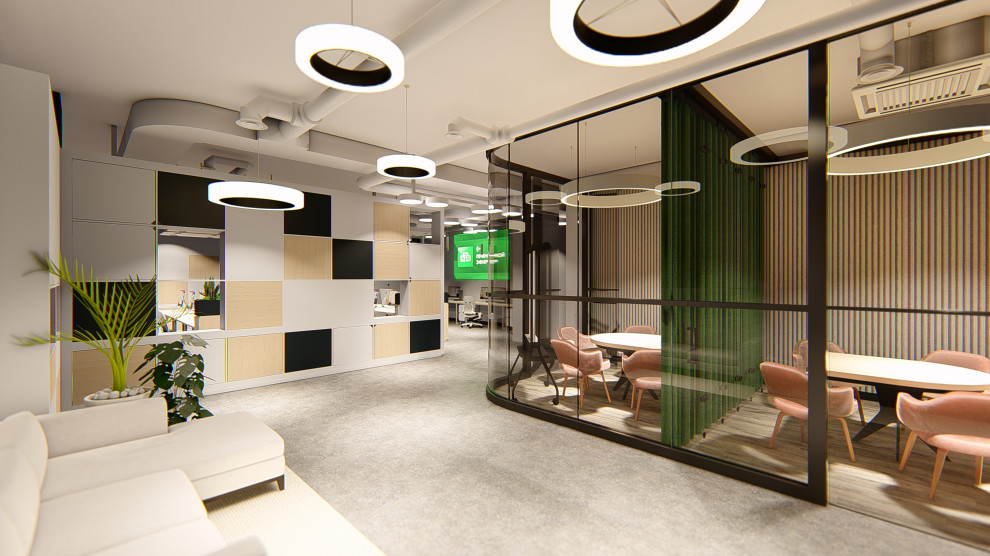 Концепция интерьеров офиса телекомпании НТВ