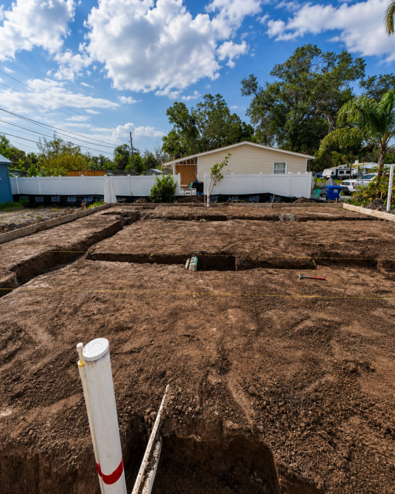 HUD Residential Home Rebuild — Slab Complete & Structural Framing Underway