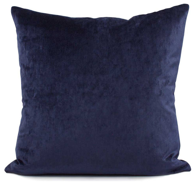 Blue Velvet Throw Pillow - Decorative Pillows - by Chloe and Olive LLC