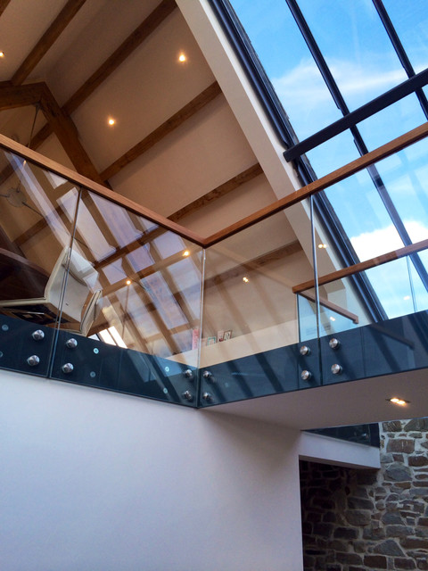 Bespoke Staircase - Barn Conversion Cornwall contemporary-staircase