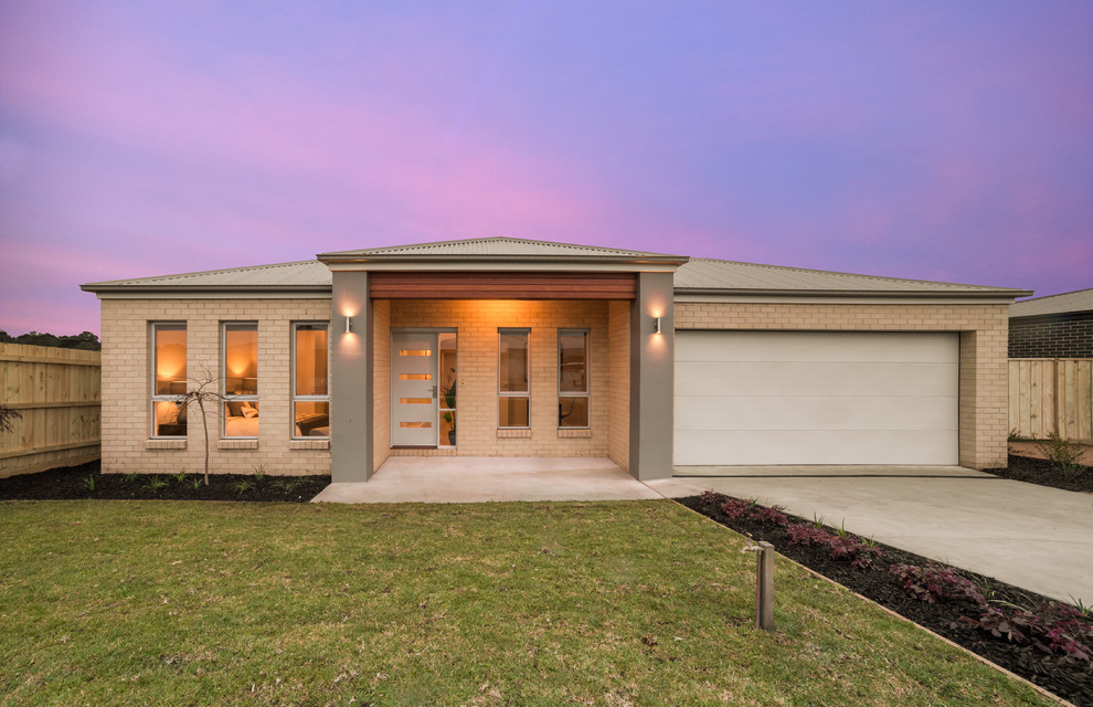 Design ideas for a contemporary exterior in Melbourne.