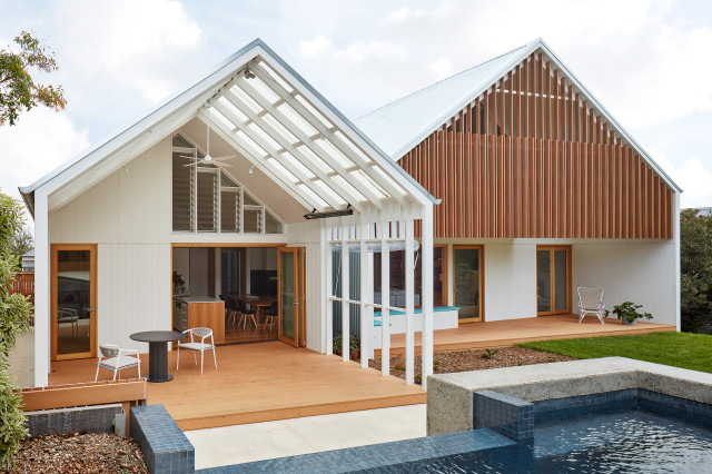 Twin Peaks House trendy-terrasse