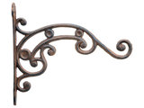 Decorative Tulip Flowers Cast Iron Plant Hanger Hook - Large 12.75 Long