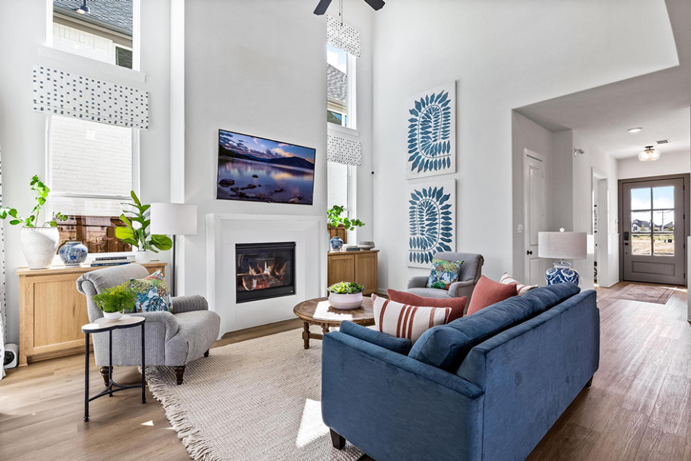 The Grove, Frisco // Danbury Floorplan // Shaddock Homes Family Room