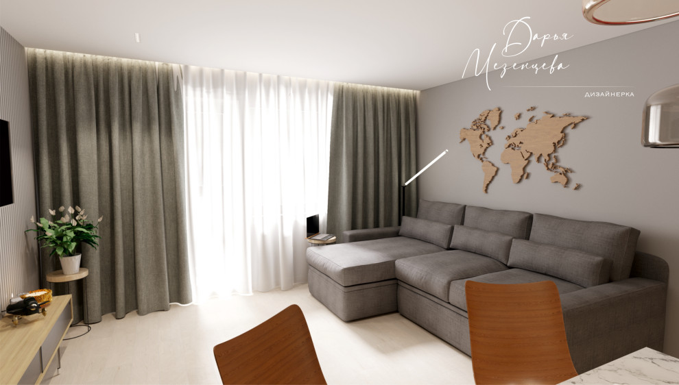 Кухня-студия 25кв.м