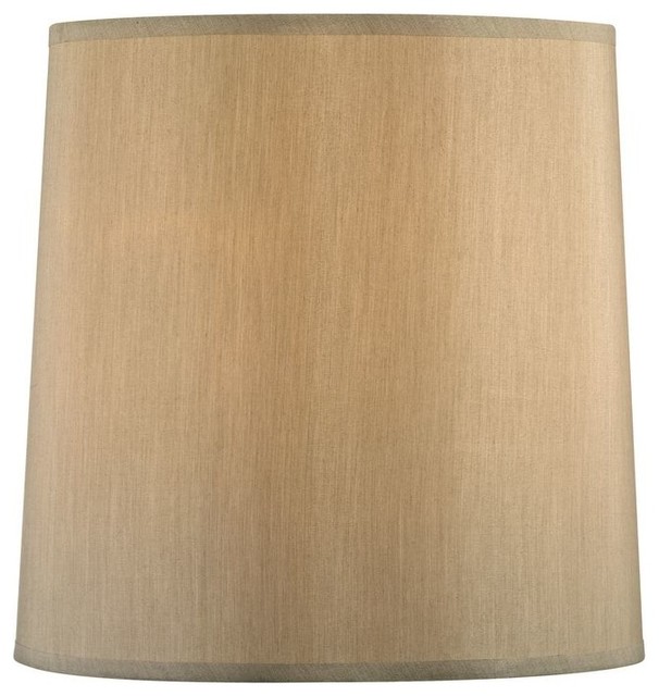 Beige Drum Lamp Shade With Spider Assembly