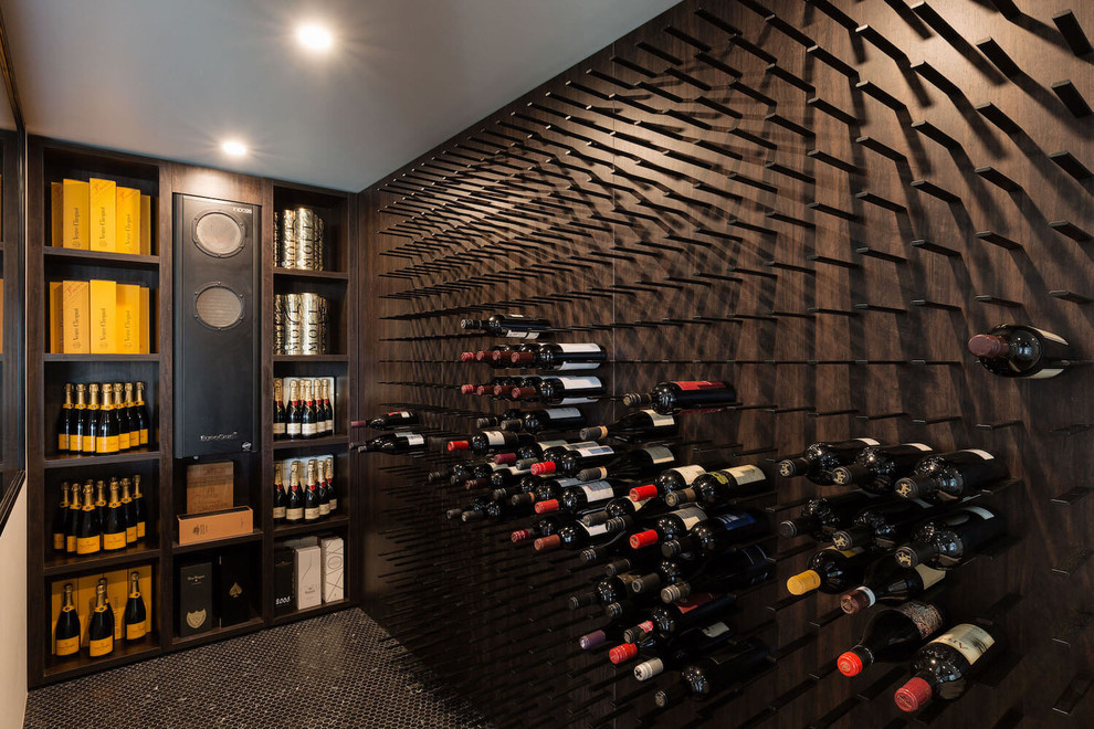 Inspiration for a transitional wine cellar in Sydney.