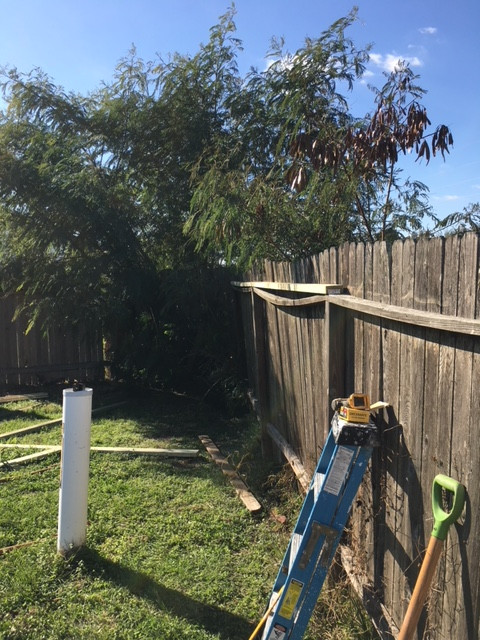 260' Wooden Fence Repaired/Reinforced