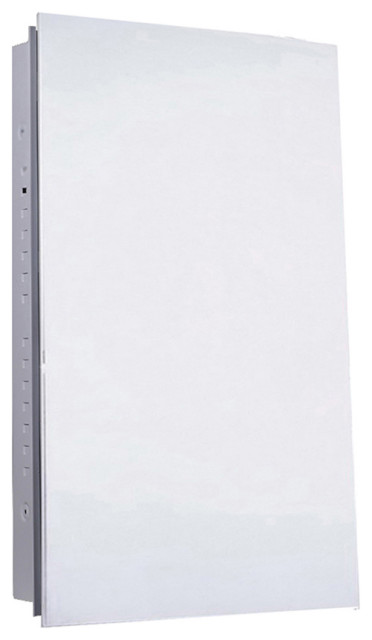 Euroline Medicine Cabinet, 16"x30", Polished Edge, Flush Mounted