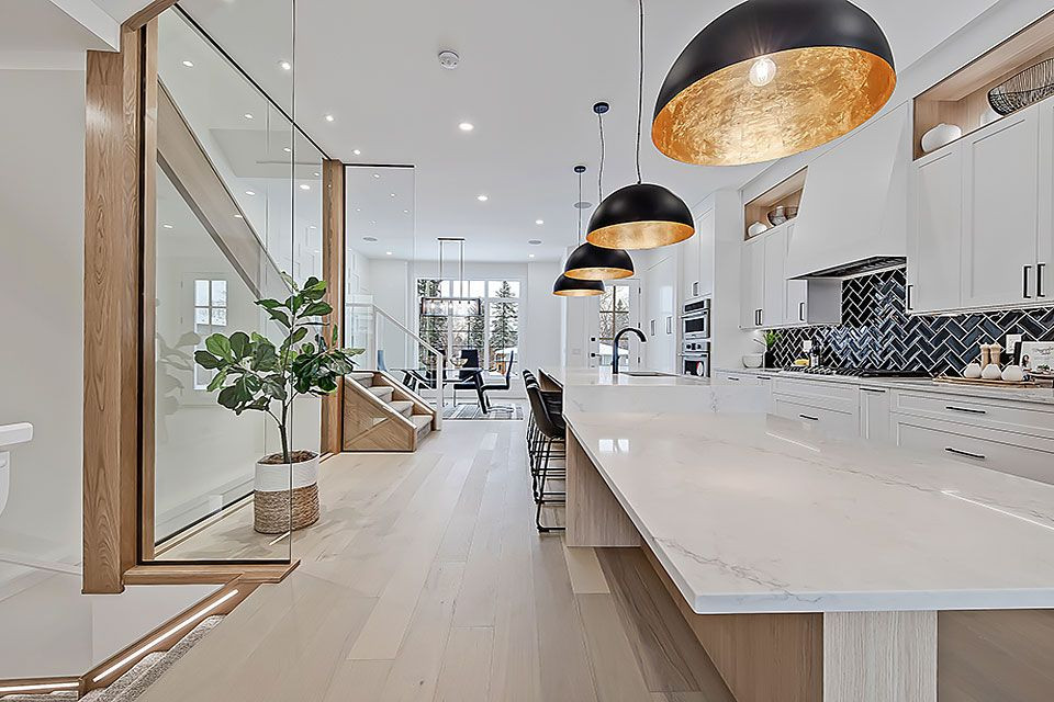 Home design - transitional home design idea in Calgary