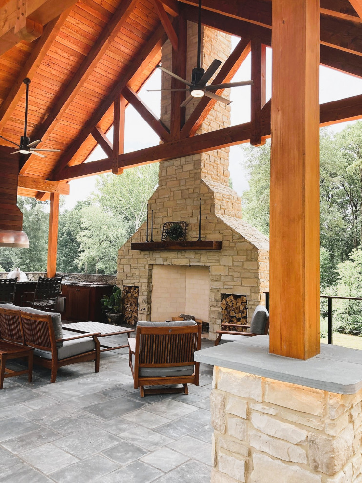 Timber Frame Outdoor Kitchen
