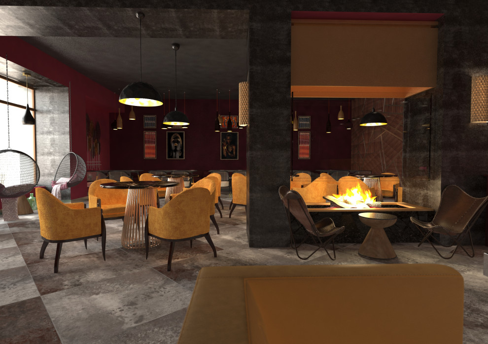 Проект кафе "Вечер в Саванне"