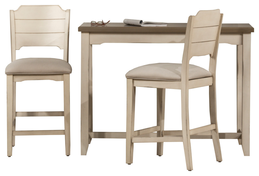 Hillsdale Clarion 3 Piece Counter Height Dining Set With Open Back