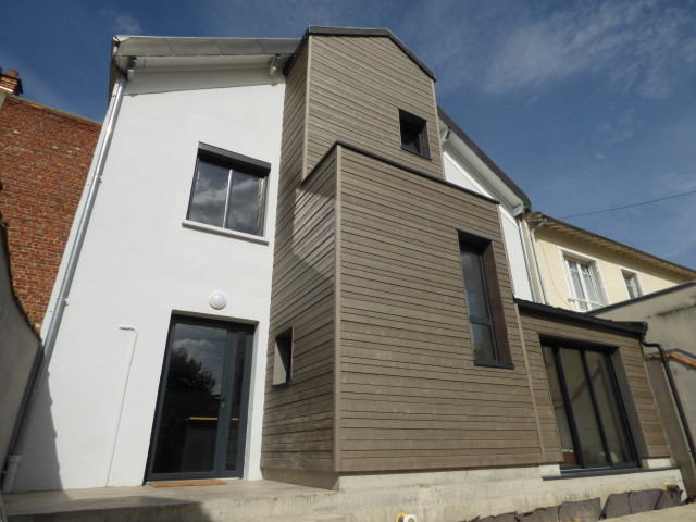 Extension ossature bois trendy-hus-og-facade