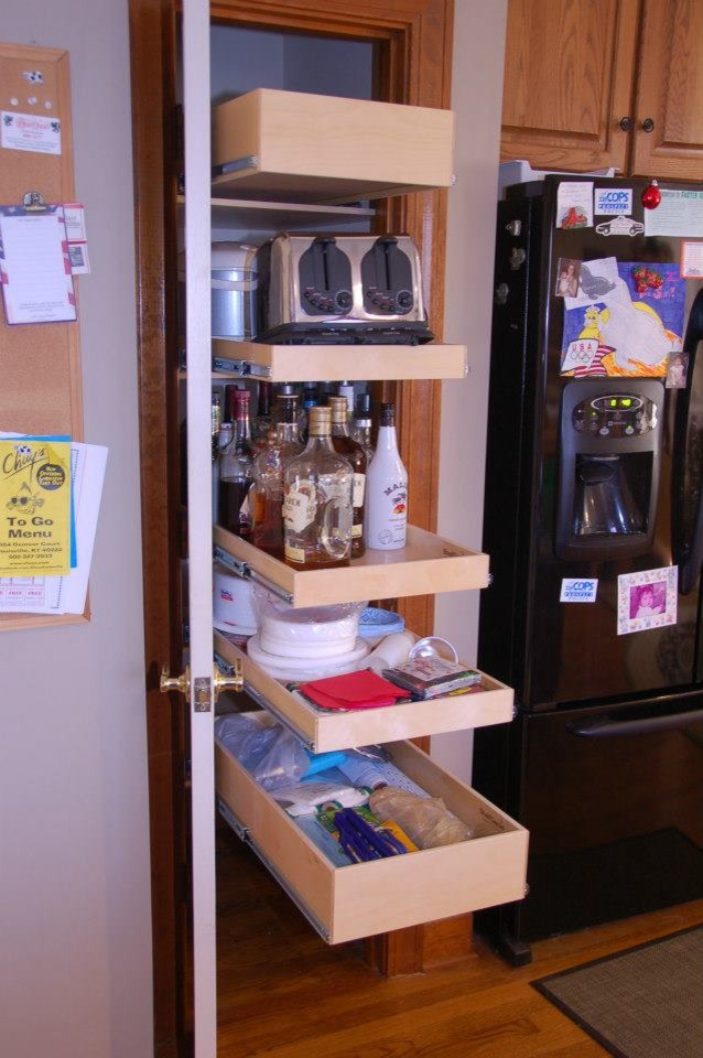 Pantry Slide Out Shelves Louisville by ShelfGenie of Kentucky Houzz