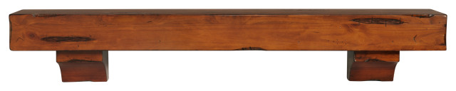 The Shenandoah 60" Shelf Medium Rustic Distressed Finish