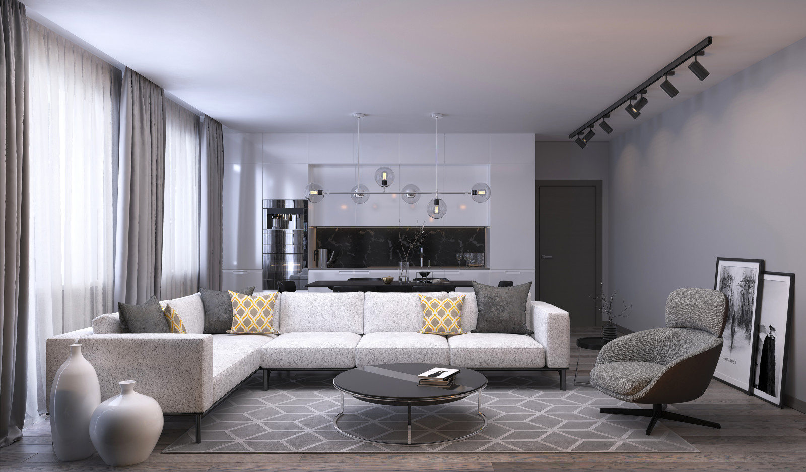 Минимализм в ЖК "Георг Ландрин"