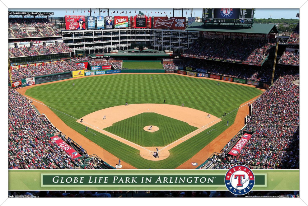 MLB Texas Rangers Globe Life Park, 22.375" x 34" Contemporary