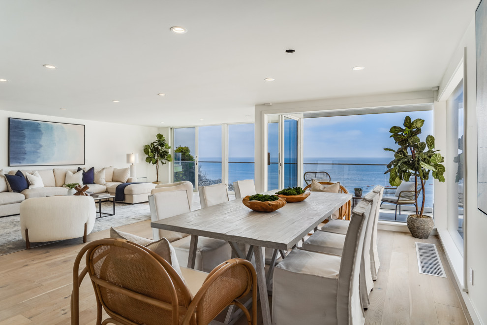 La Jolla Ocean View Remodel - Beach Style - Living Room - San Diego ...