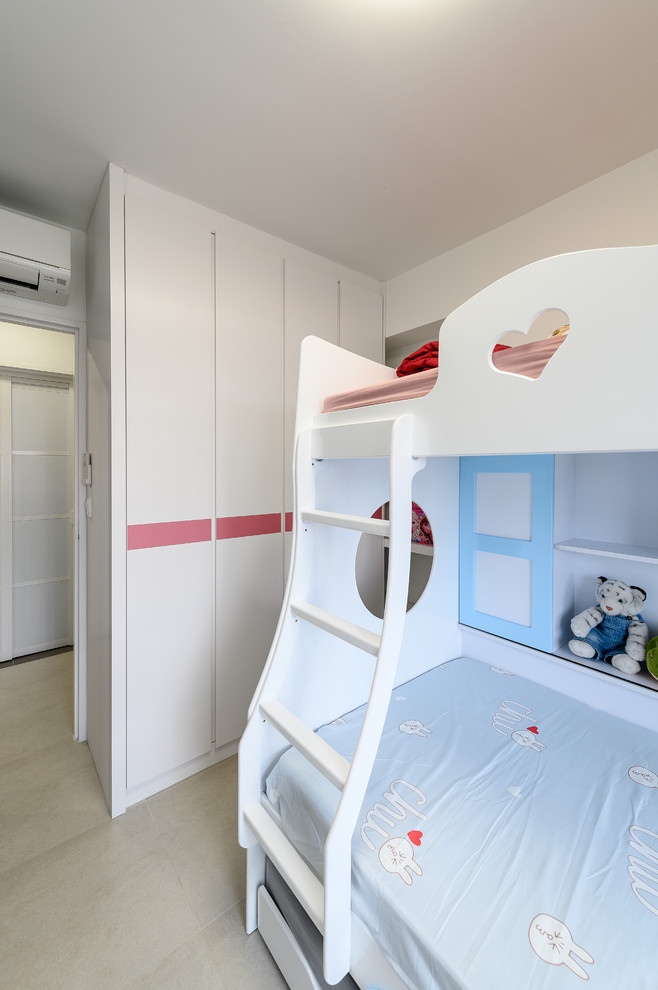 Scandinavian bedroom in Singapore.