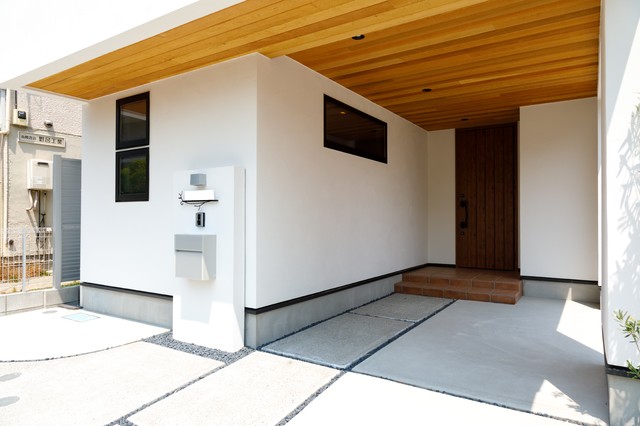 向ヶ丘遊園の家 minimalistisch-eingang
