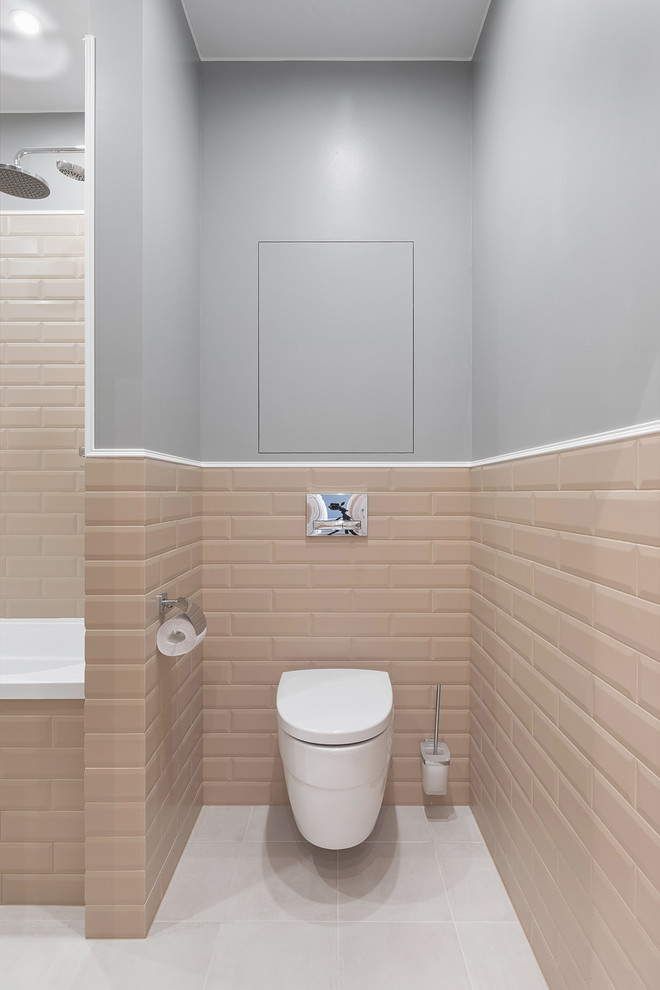 Ванная комната в стиле современная классика в ЖК "Time" у Московского