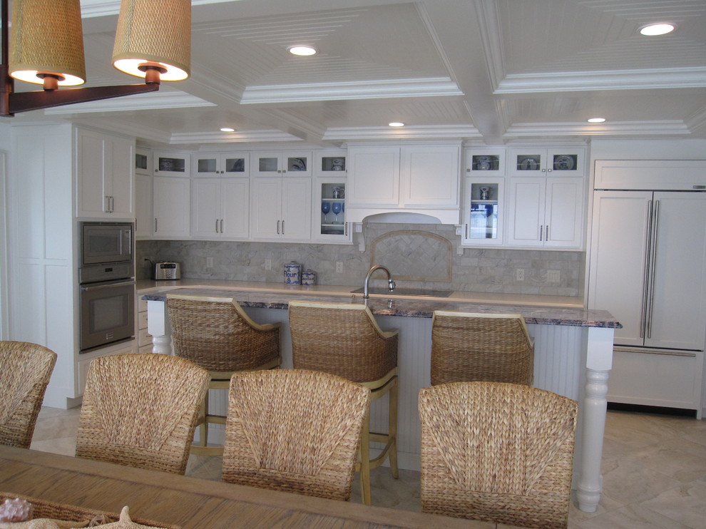 Beach style kitchen in Indianapolis.