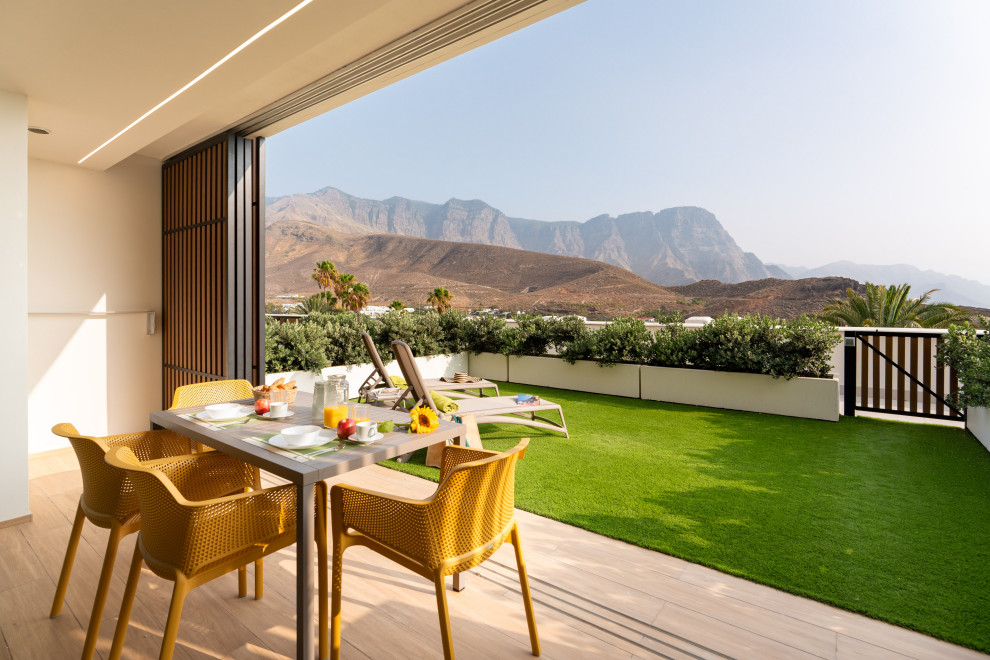Foto de terraza contemporánea grande