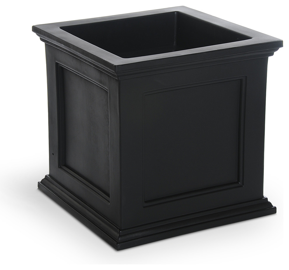 20"W x 20"D x 20"H Fairfield Patio Planter, Black