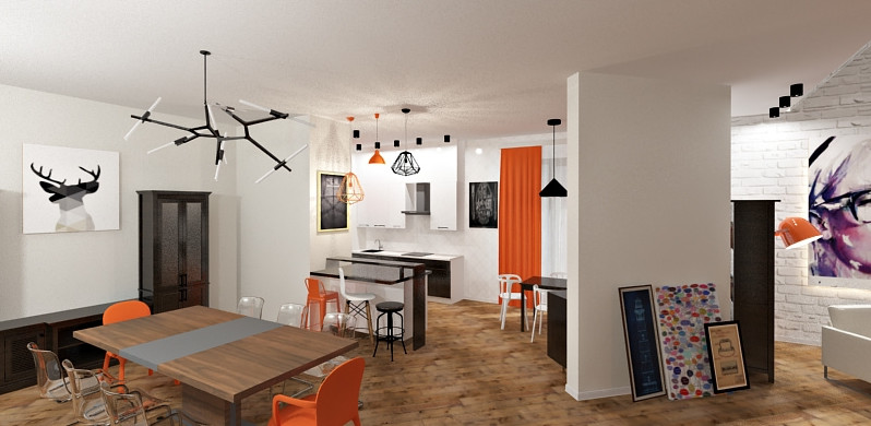 Гостинная в коттедже, Владимир