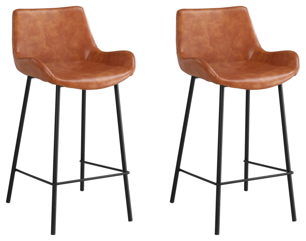 Doye's Leather Kitchen Island Bar Stool With Armrest Industrial Bar