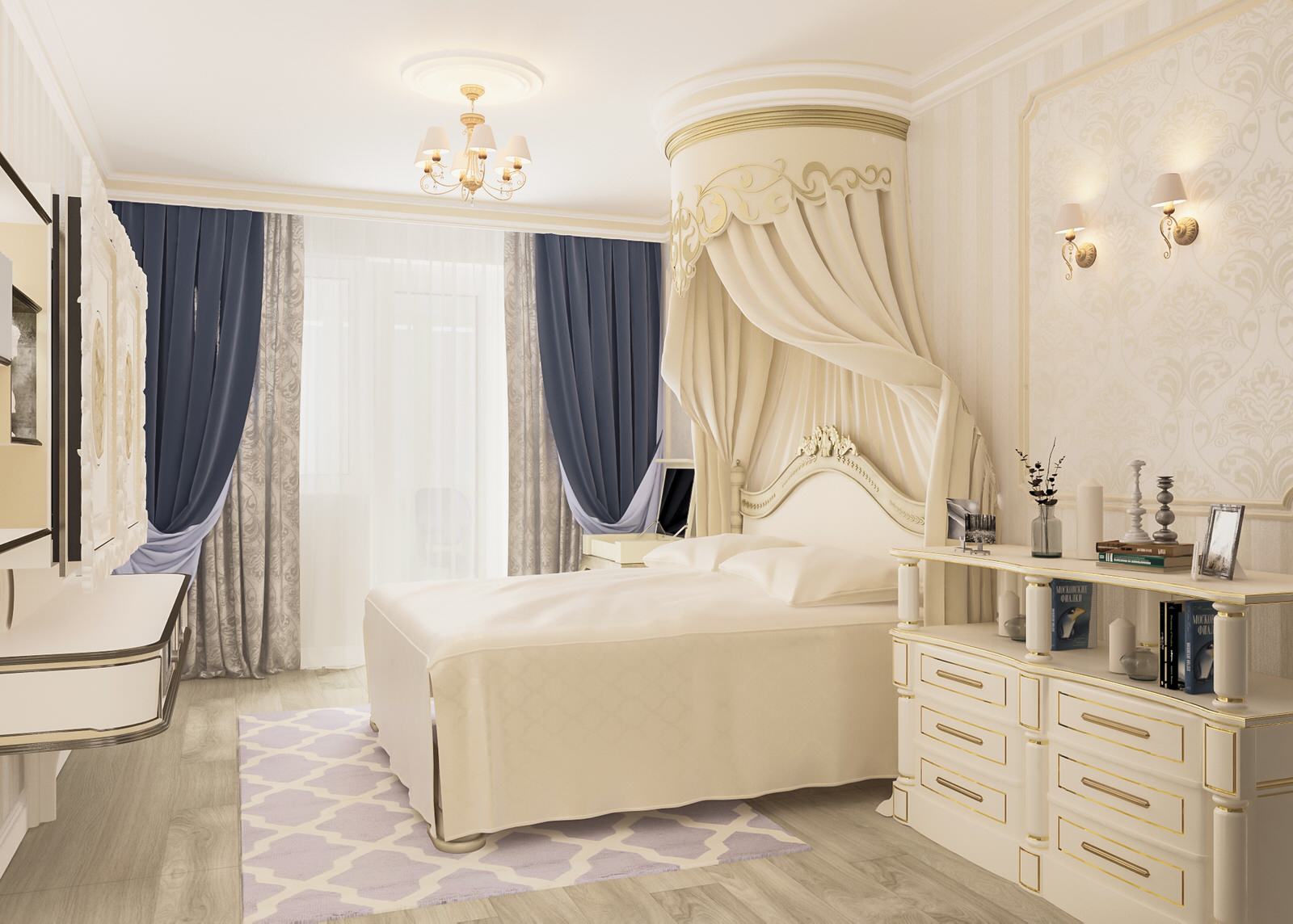 Интерьер квартиры в городе Горячий Ключ ЖК Лебединое Озеро