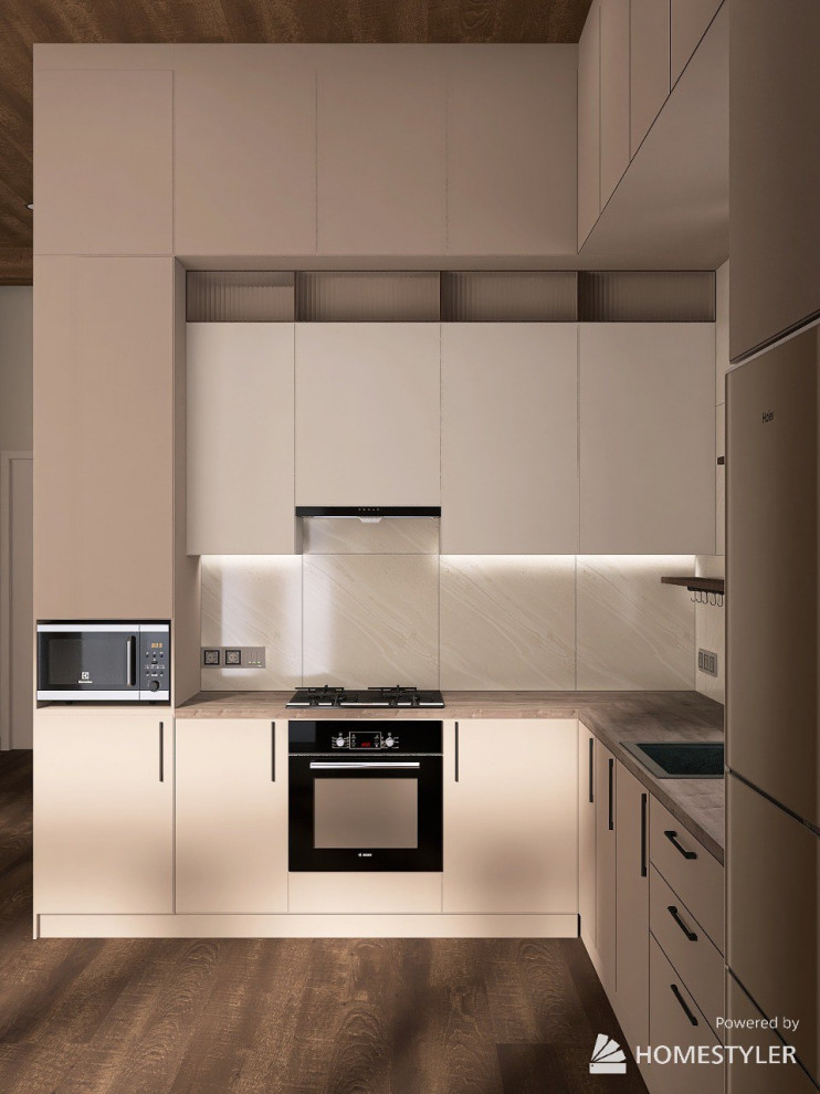 Кухня гостиная в частном доме