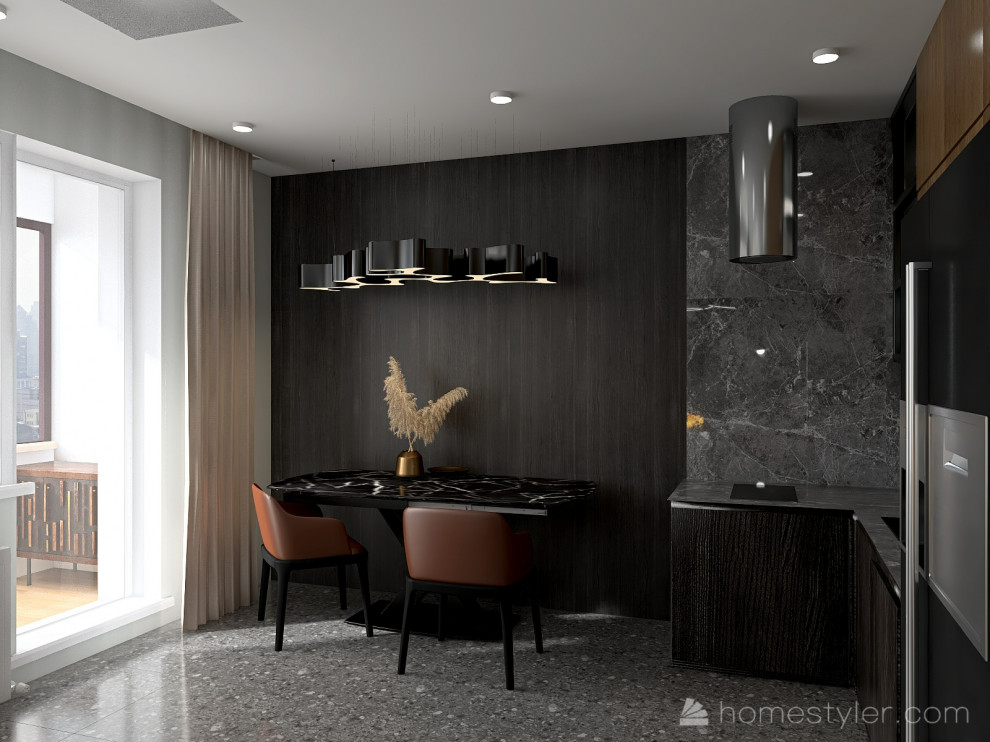 Брутальная двухкомнатная квартира