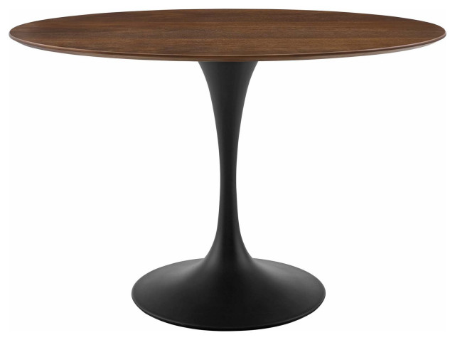 Lippa 48" Oval Walnut Dining Table - Contemporary - Dining Tables - by