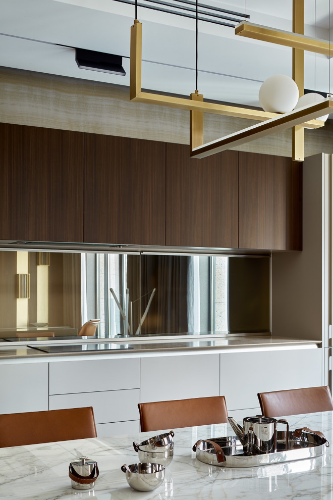 Люкс интерьер кухни в Квартире 120 кв. м. в Современном стиле